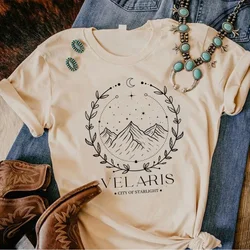 Acotar t-shirts women comic Japanese top girl comic clothes