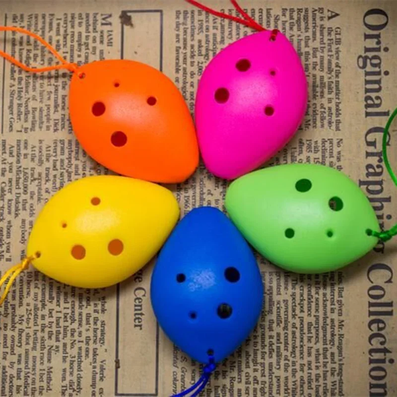 1Pcs Colorful Ocarina Flute 6 Hole Soprano C Ceramic Flauta Ocarina of Time Mini Ocarina Flute Kid's Toy Musical Instruments