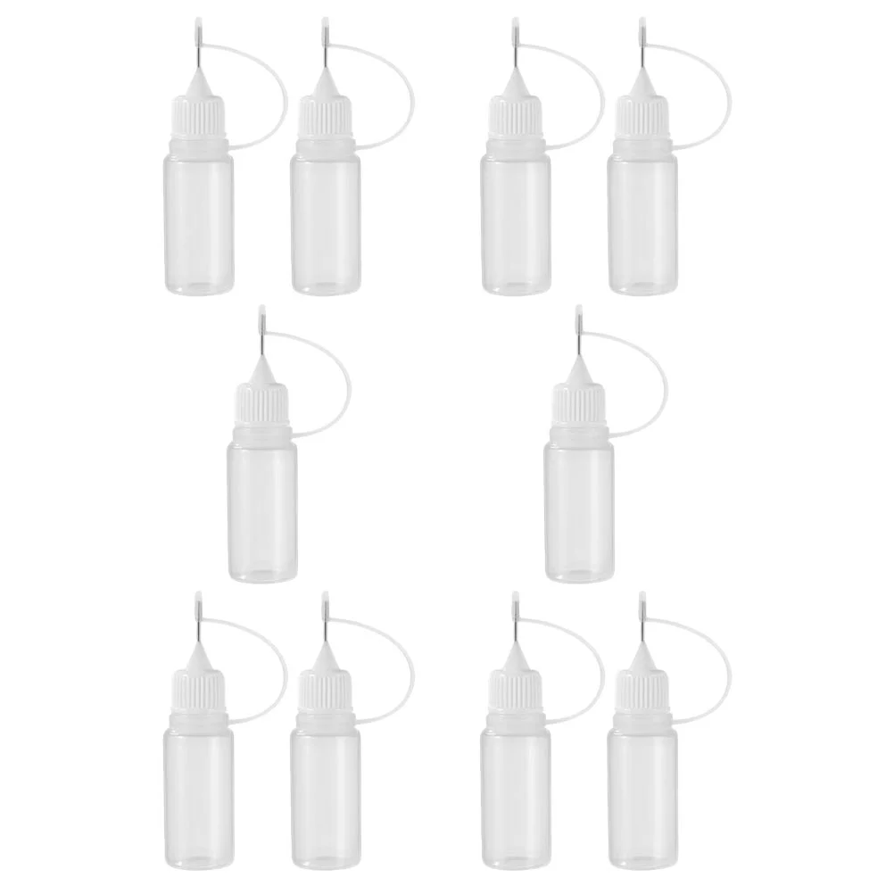 

10 Pcs Pe Pinhole Bottle Squeeze Bottles Needle Applicator Precision Tip Liquid