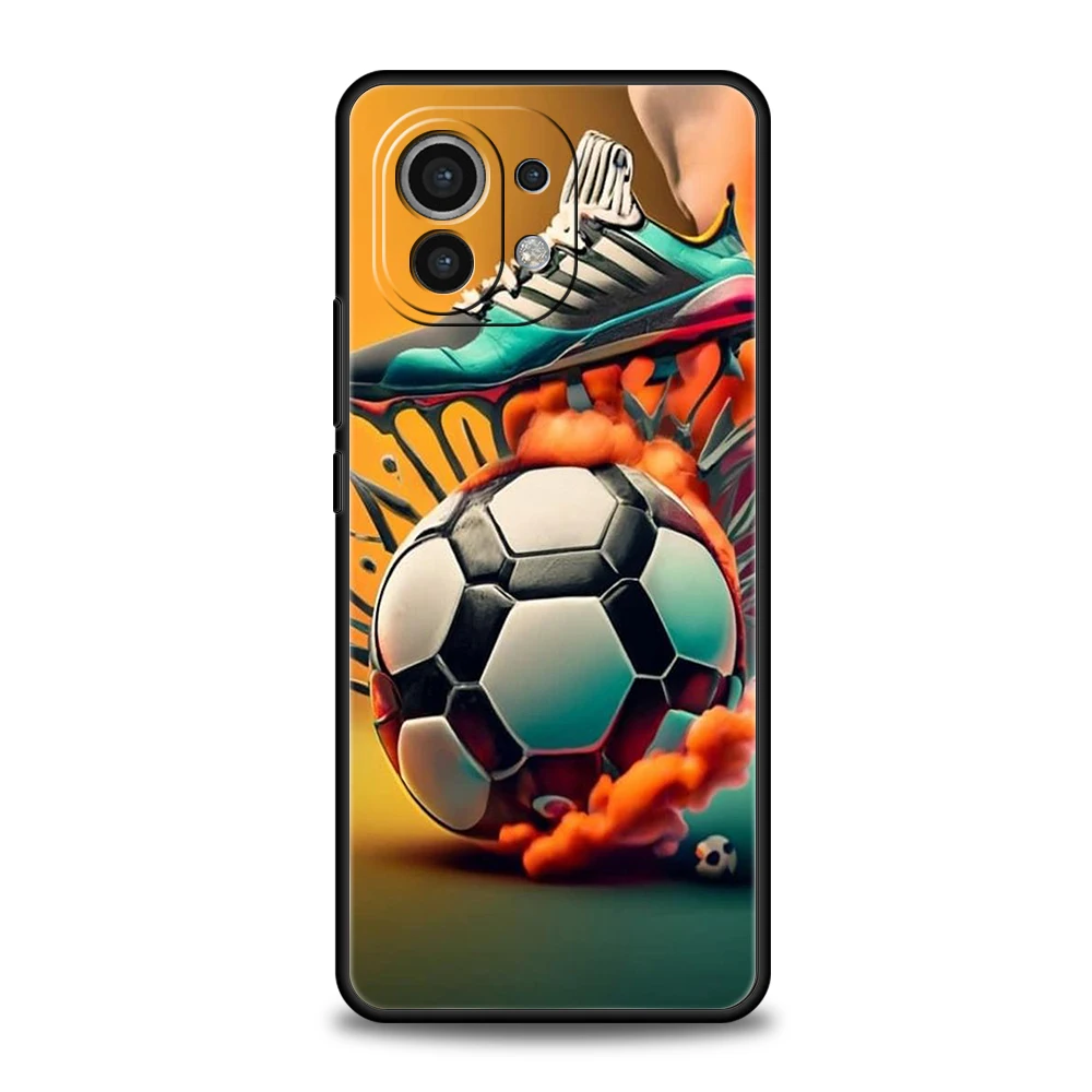 Fußball Sport Telefon Fall für Xiaomi Mi 14 13 12 11 Ultra 13t 12t Poco C51 F3 F4 F5 X3 X4 NFC M3 Pro Lite 5g Silikon Cover Taschen – Detail 5