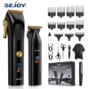 SEJOY 2 Pcs/set Hair Clippers Men Trimmer Kit for Barber Mens Beard Haircut Set Professional Hair Cutting Barber Machines 1