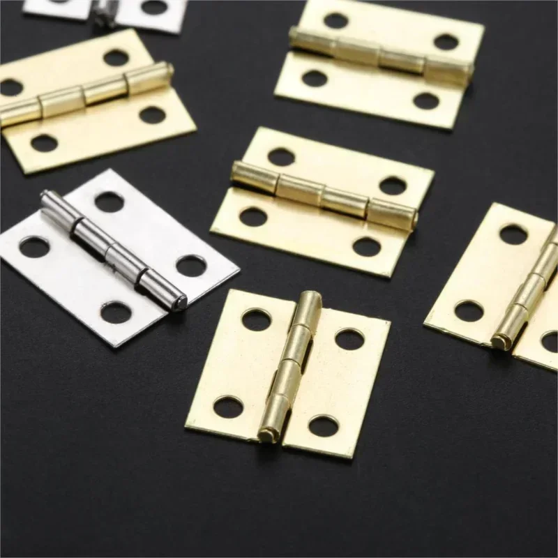 Mini Cabinet Hinges Furniture Fittings Decorative Small Door Hinges for Jewelry Box Furniture Hardware