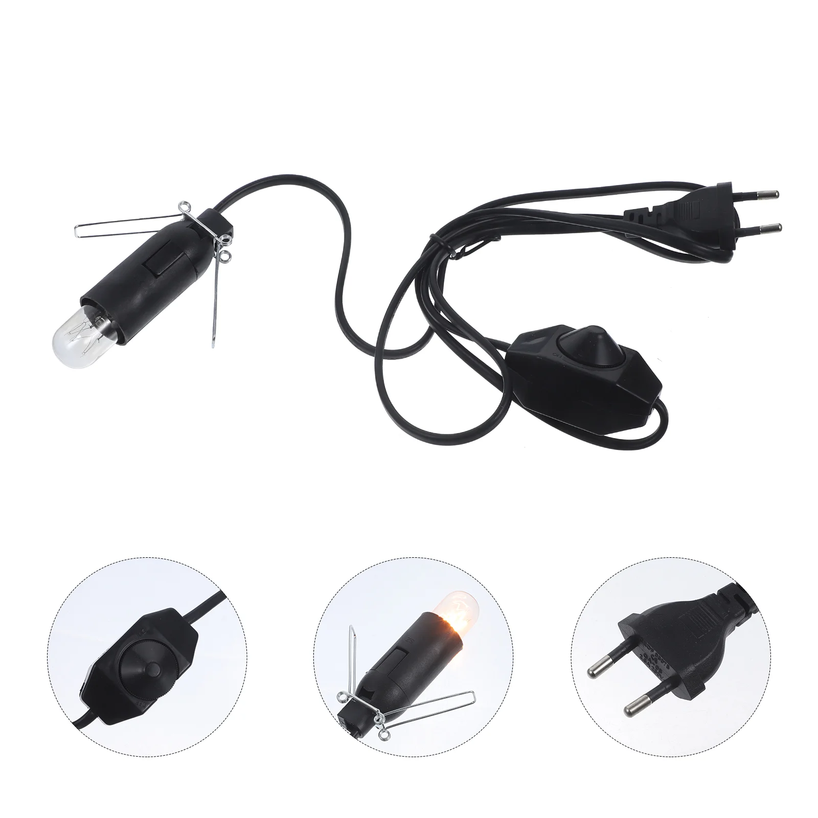 

E14 15W Tungsten Filament Light Bulb and Dimming Light Cable for with EU Plug