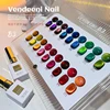 18Color Autumn Maillard Tortoise Shell Gelly Amber Cat Eye Gel Nail Polish Flash Caramel Brown Amber Gel Nail Salon use 4