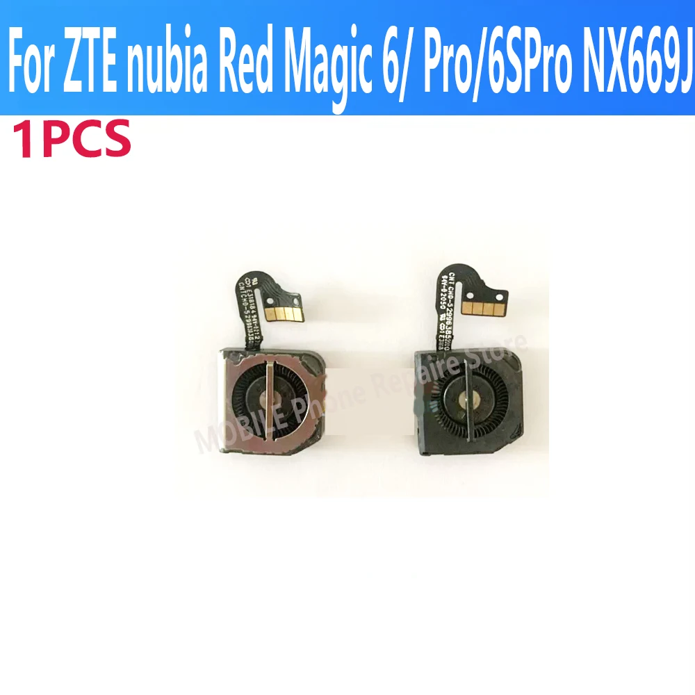 ZTE Nubia Red Magic 6S Pro 6SPro + XN669J 내부 냉각 팬 라디에이터 방열판 플렉스 케이블 교체 원래 냉각
