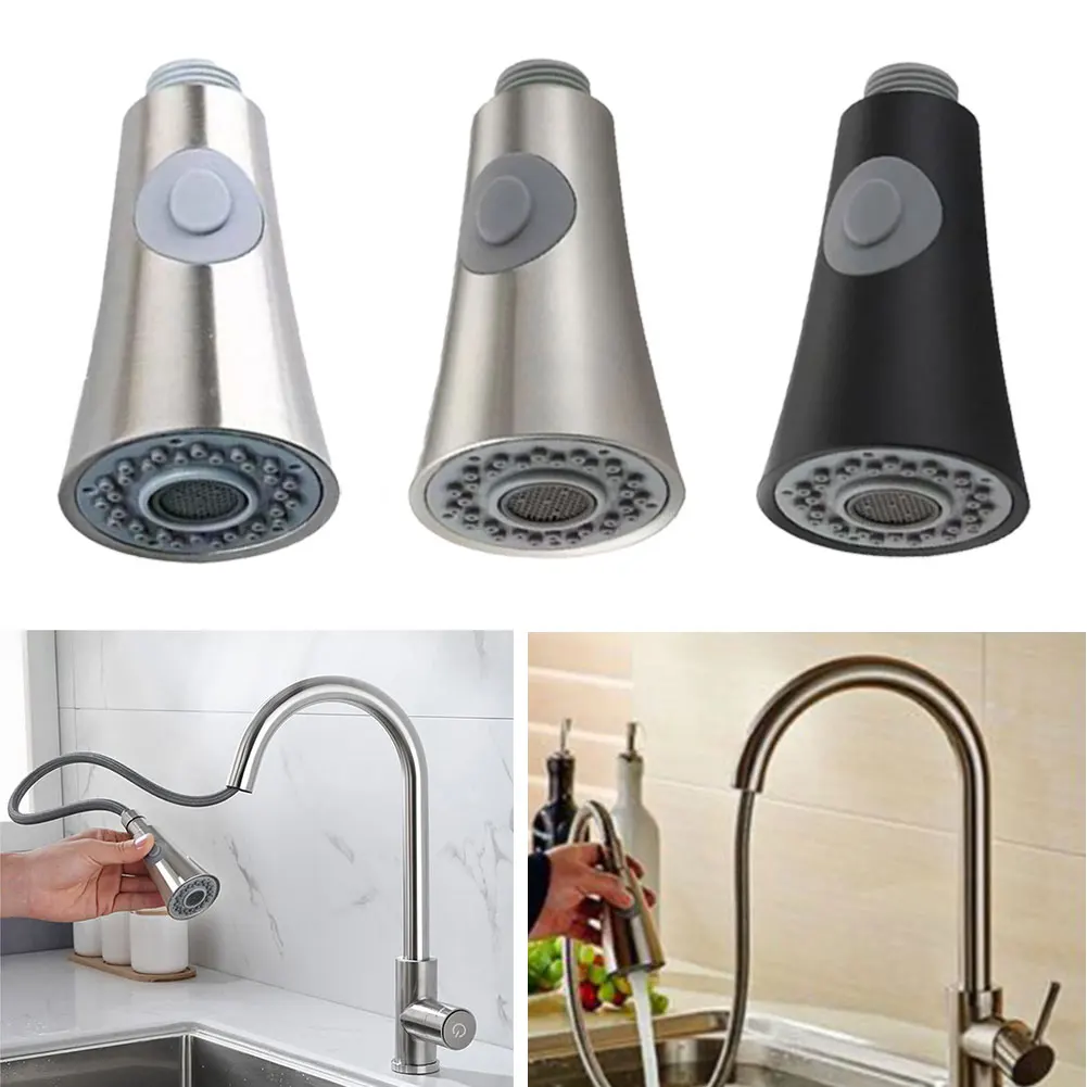 

Dual Mode Kitchen Sink Faucet ABS Pull-Out Water Tap Water-Saving Shower Faucets Nozzle Adapter Sprinkler Splash-Proof Filter