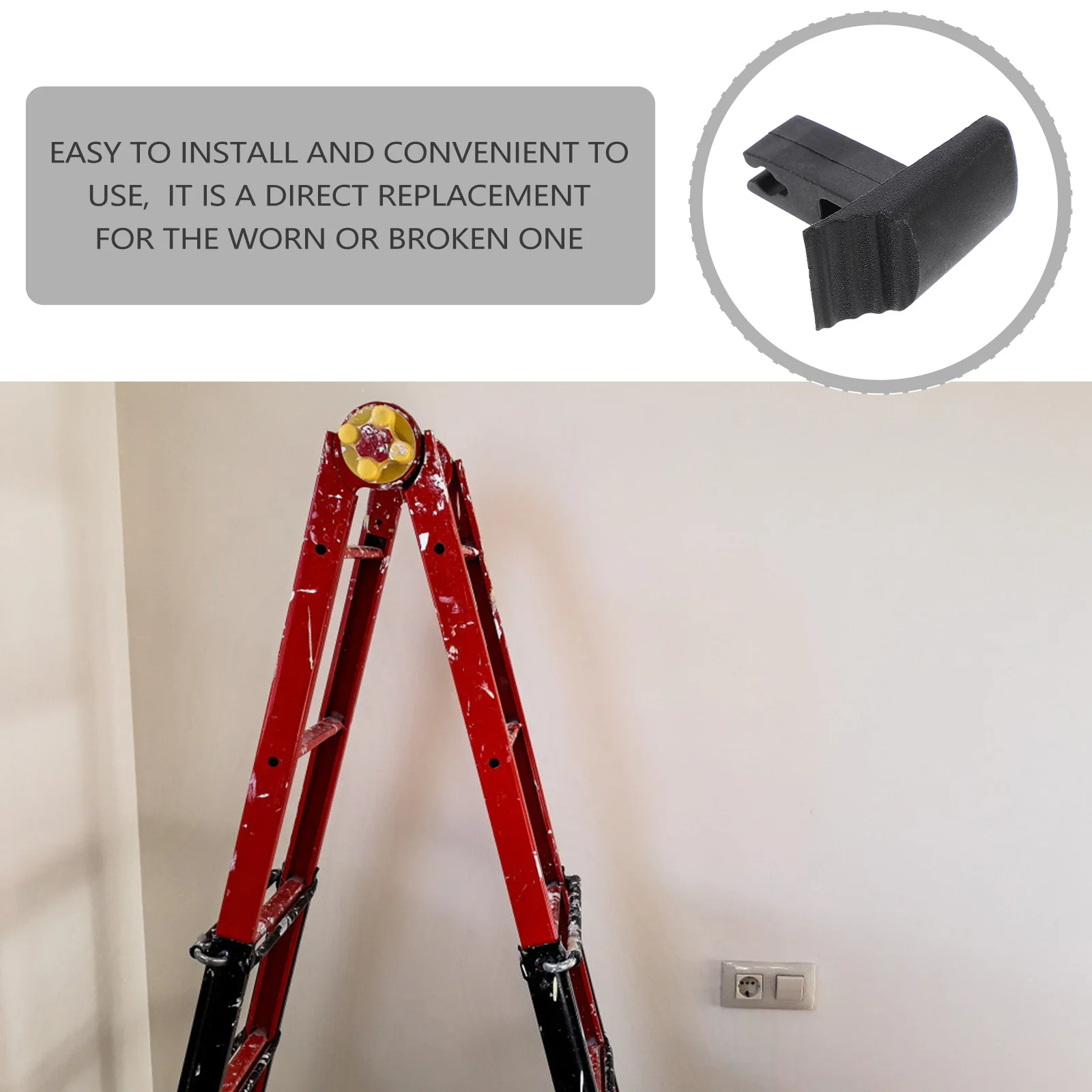 8 Pcs Ladder The Ladders The Ladders Trapezoidal for Lift Rubber Telescopic Replacement Accessories