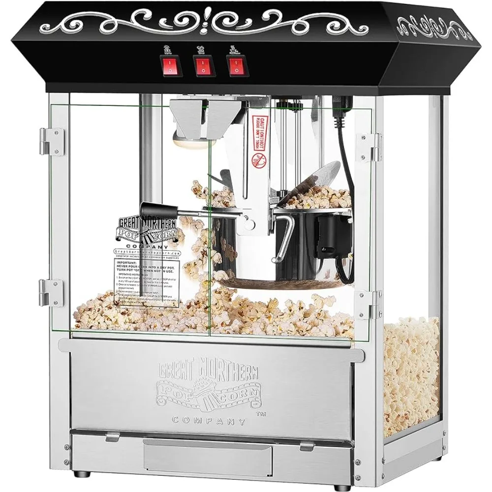

new Great Northern 10 oz Perfect Popper Countertop Style Popcorn Machine Black
