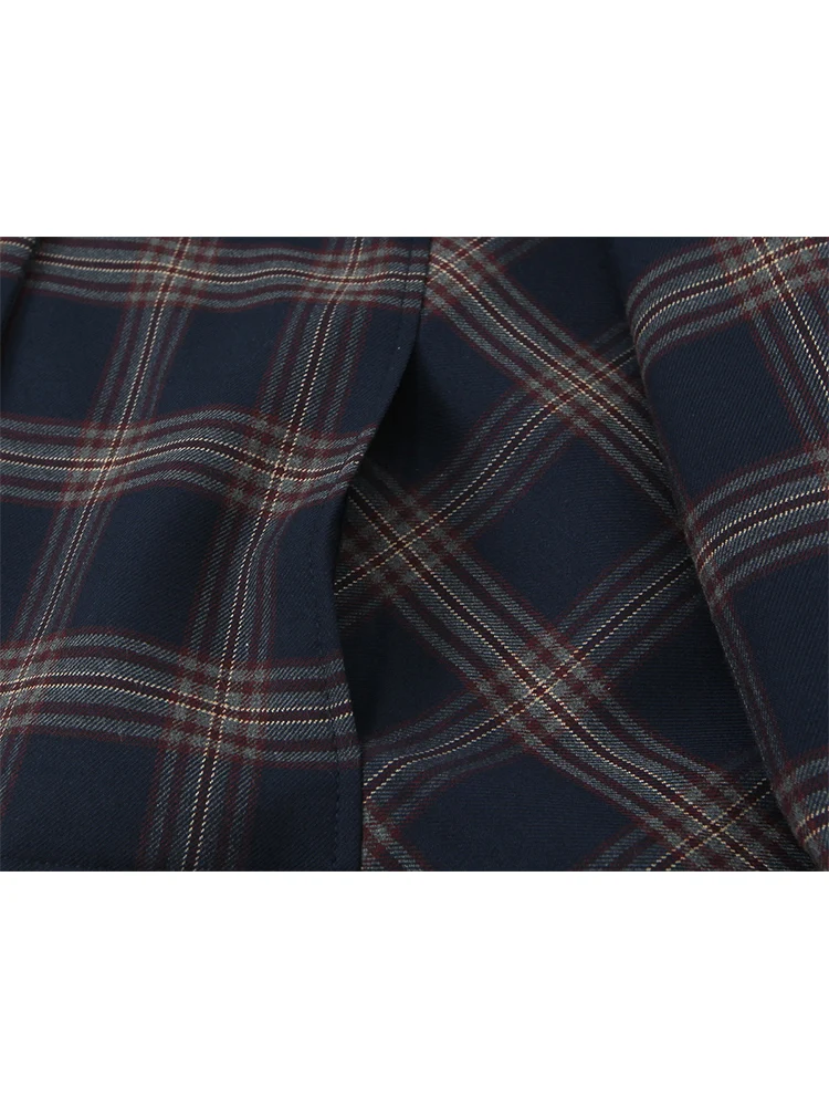 Women's Plaid Hooded Jacket Coat Casual Long Sleeve Spring Autumn Outerwear Vintage Fashion Lady High Street Casual Outfit