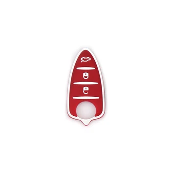 Keyforkess3 pulsanti per Alfa Romeo Mito Giulietta 159 GTA sostituzione Red Flip Remote Auto Key pad chiave in gomma siliconica - YIQIXIN 3 pulsanti per Alfa Romeo Mito Giulietta 159 GTA sostituzione Red Flip Remote Auto