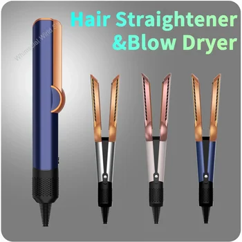 Piastra per capelli professionale 2 IN 1 e asciugacapelli, ferro da stiro per capelli, ferro da stiro a ioni negativi, strumento per lo styling a lunga durata 1