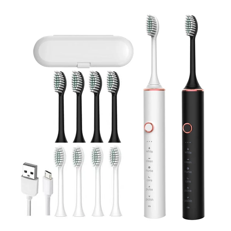 

Smart Sonic Electric Toothbrush USB Ultrasonic Electr Toothbrush for Adults Automatic Tooth Brush Teeth Cleaning IPX7 Waterproof