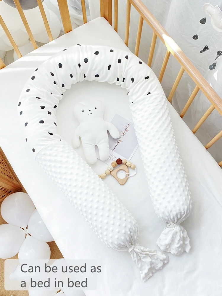 Baby Crib Anti Fall Bed Surround Children's Bed Fence Long Strip Cushion Baby Anti-collision Cushioning Soft Bag Side Sleeping Crib Bumper