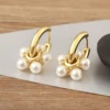 86777-74aae6.jpg Nidin lumière luxe à la mode fleur/forme ronde perle boucles d'oreilles pour femmes femme 3 Styles choix Chic oreille bijoux cadeau d'anniversaire