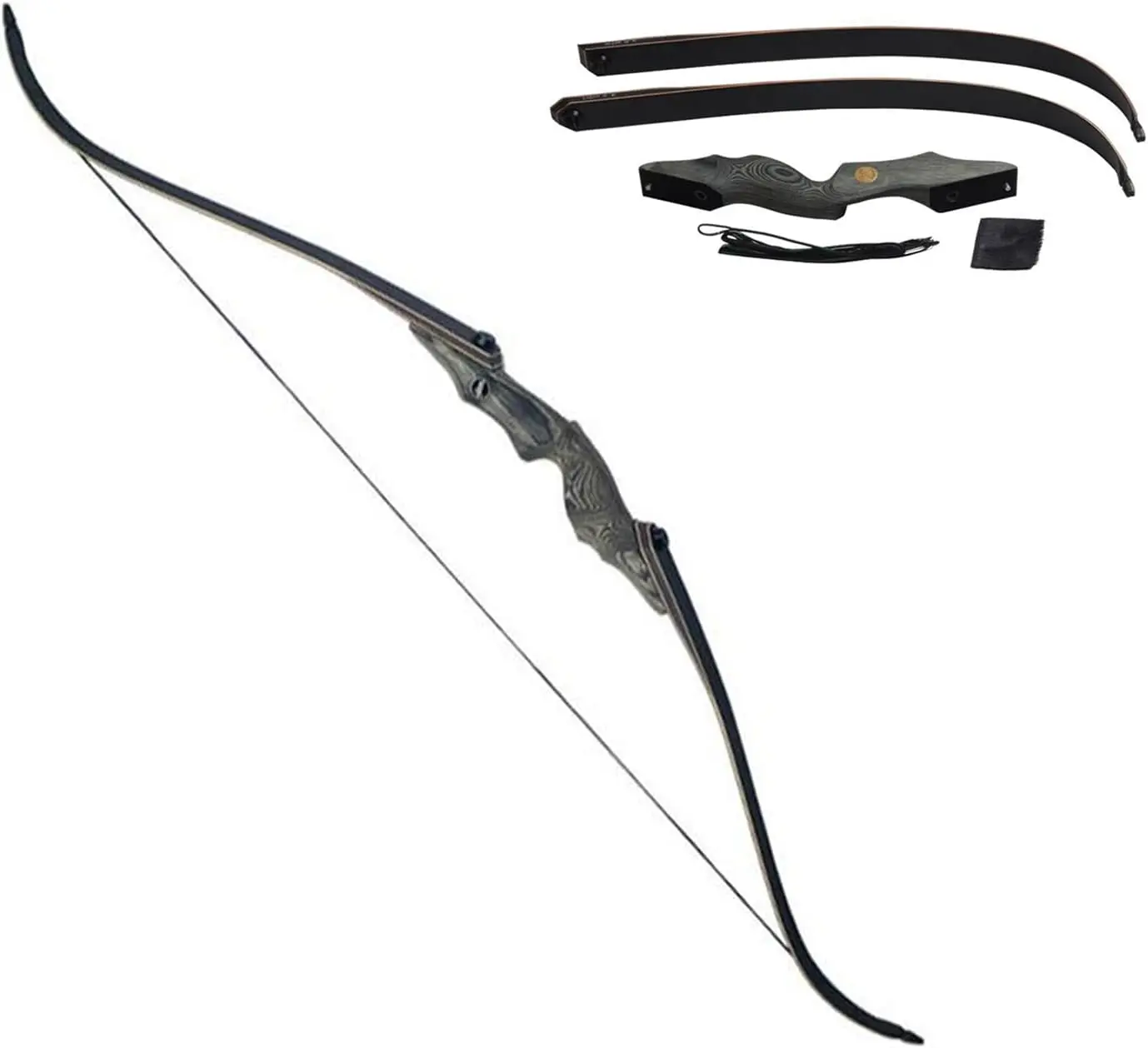 60ArcheryRecurveBow3055lbsTakedownBowHuntingBowandArrowSet