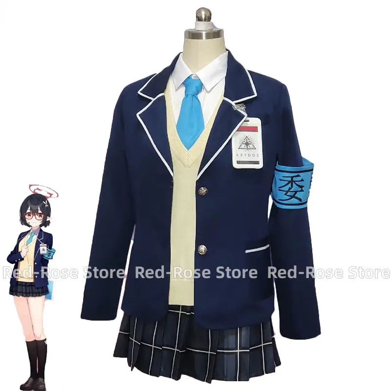 

Okusora Ayane Cosplay Costume Game Blue Archive Cosplay Dress Suit Coat Shirt Skirts Halloween Party Uniforms Custom Made
