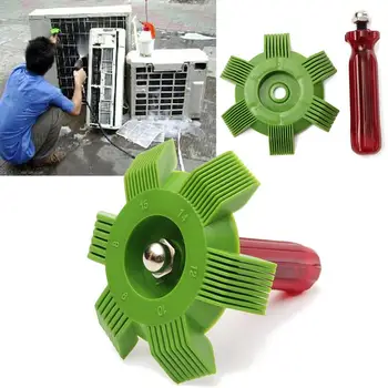 1 set di strumenti di refrigerazione per auto, spazzola di raffreddamento del condensatore del condizionatore d'aria, pettine per pinna del condizionatore d'aria, pettine per scambiatore di calore dell'evaporatore, adatto per sistemi di raffreddamento dell'auto