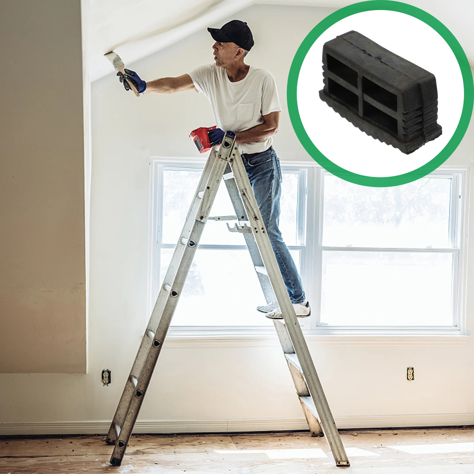 

Versatile Non-skid Ladder Pads Ladder Feet Covers Ladder Leg Covers