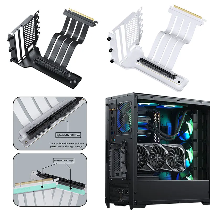 PHANTEKS VGPUKT 4.0 Vertical Graphics Card Bracket GPU Mount Video Card VGA Support Holder Kit
