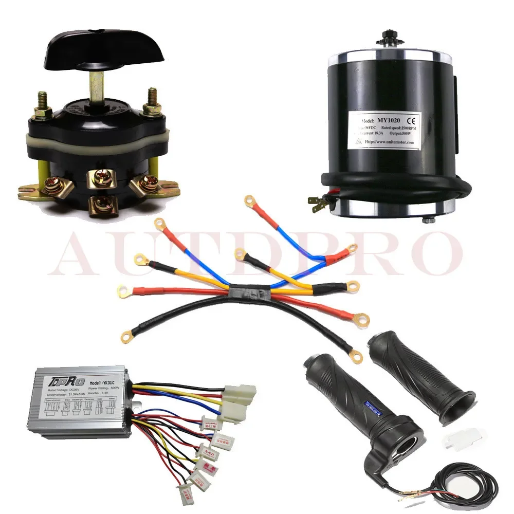 

TDPRO 36V 500W Brush Motor Controller Kit Electric ATV Go Kart Razor Scooter Quad Dirt EBike Mini Bike Razor Tricycle