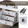 TV Stand for 50+ Inch TV, Modern Living Room Entertainment Center with Storage Cabinets,TV Table, Media Console with Ajustable 4