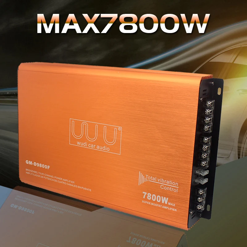 

Автомобильный усилитель мощности 9800F, Hifi усилитель мощности для автомобиля, корпус из алюминиевого сплава, автомобильная электроника, аксессуары для авто