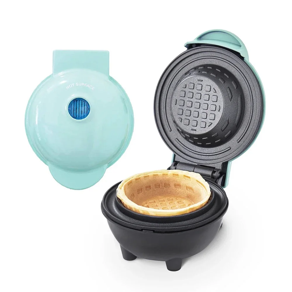 Mini Waffle Bowl Maker 220V Breakfast Machine Egg Tart Ice Cream & Egg Roll Maker for Home Kitchen Waffle Maker 4