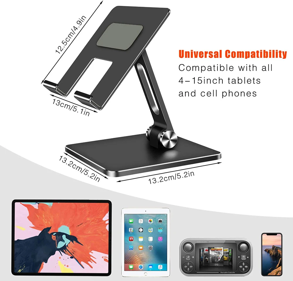 Altura, Ajustável, Suporte Dobrável, Dock para Xiaomi, iPad, Tablet, Laptop