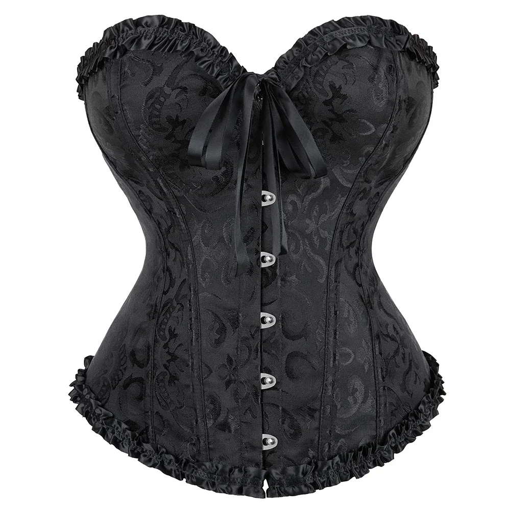 Women's Vintage Gothic Victorian Lace-Up Corset Top - Slimming Waist Shapewear