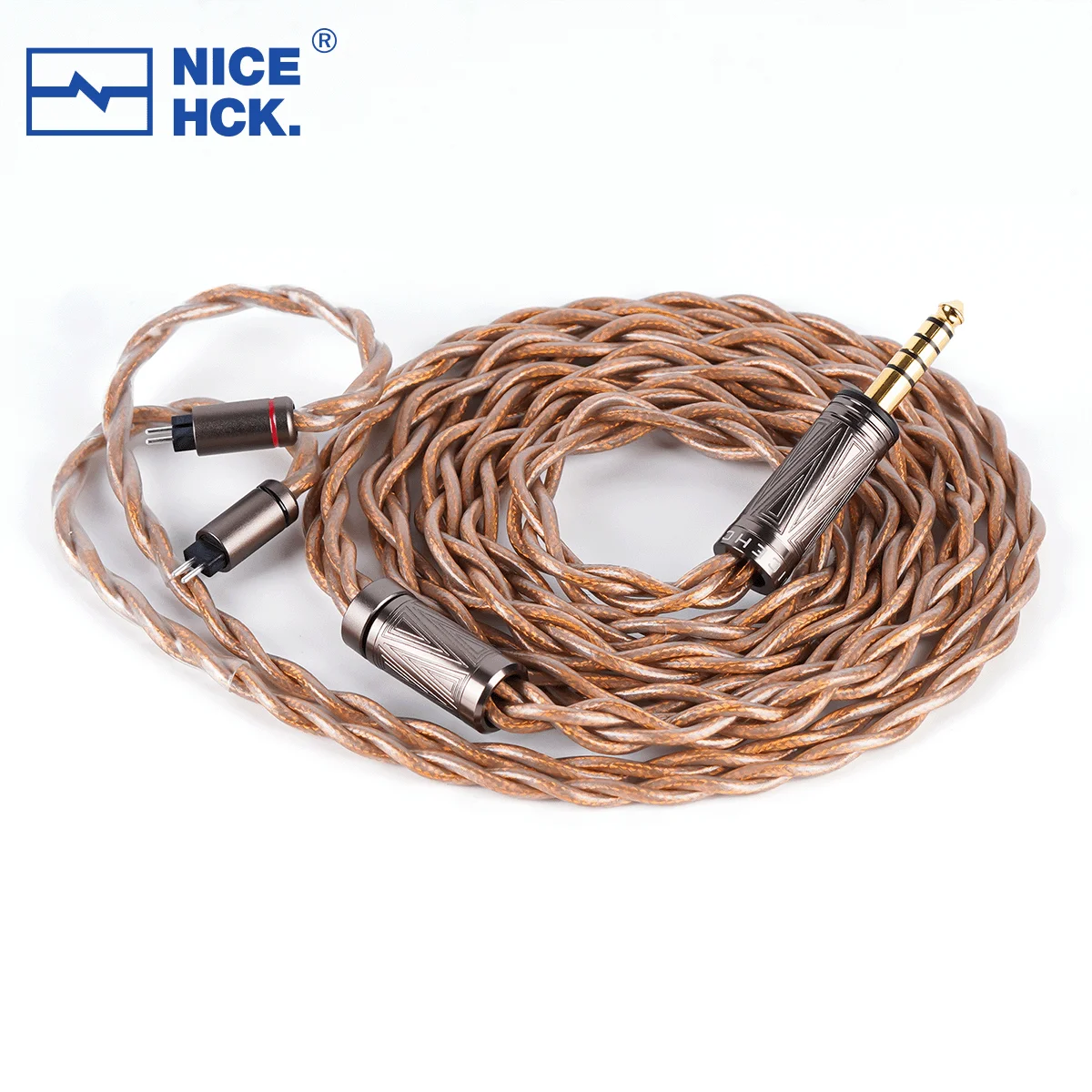 NICEHCK Engr.6N8N 限定数量ケーブル 6N 純銀 + 8N OCC + 金銀合金 IEM