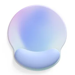 Ergonomic Leather Cloud Wrist Rest with Memory Foam Cushion for Enhanced Typing Comfort and Pain Relief (Mouse pad 4)