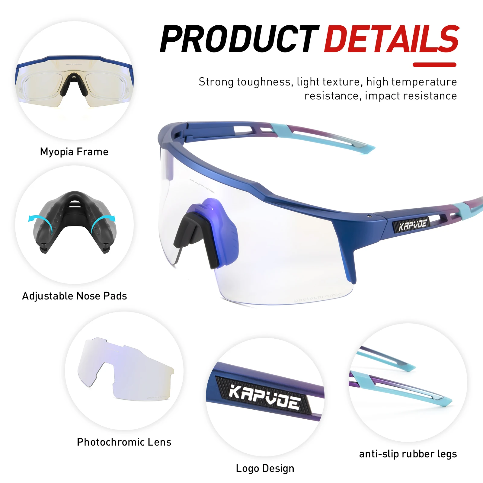Cycling Sunglasses Photochromic For Men