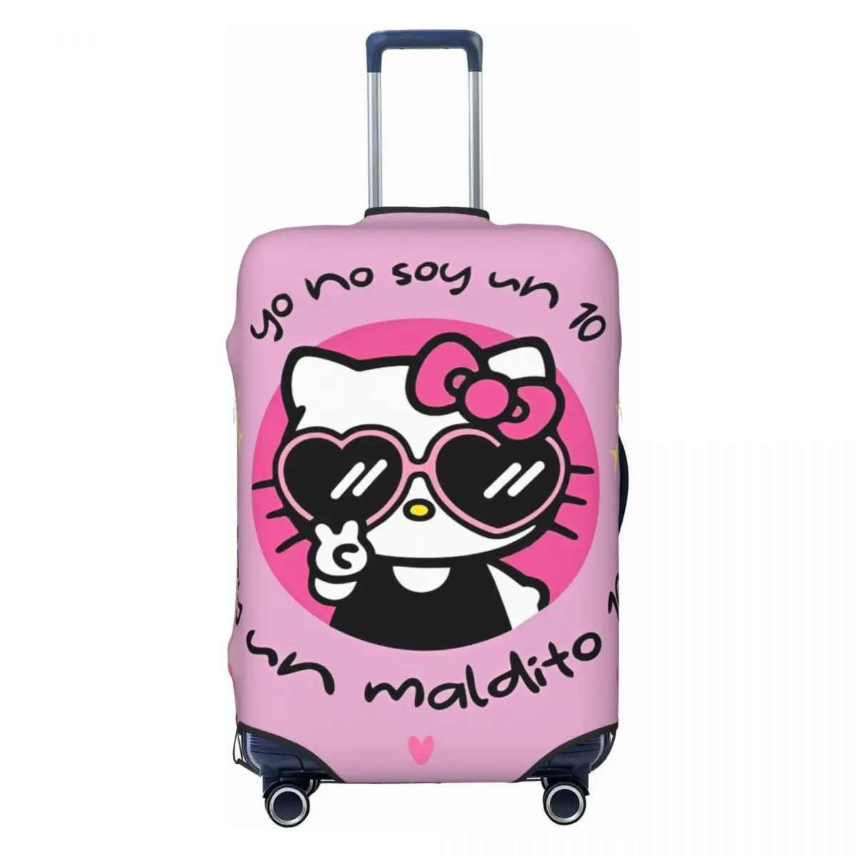 Hello Kitty Anime Y2k Kawaii Suitcase Cover Travel Holiday Strectch Luggage Case Protector 2