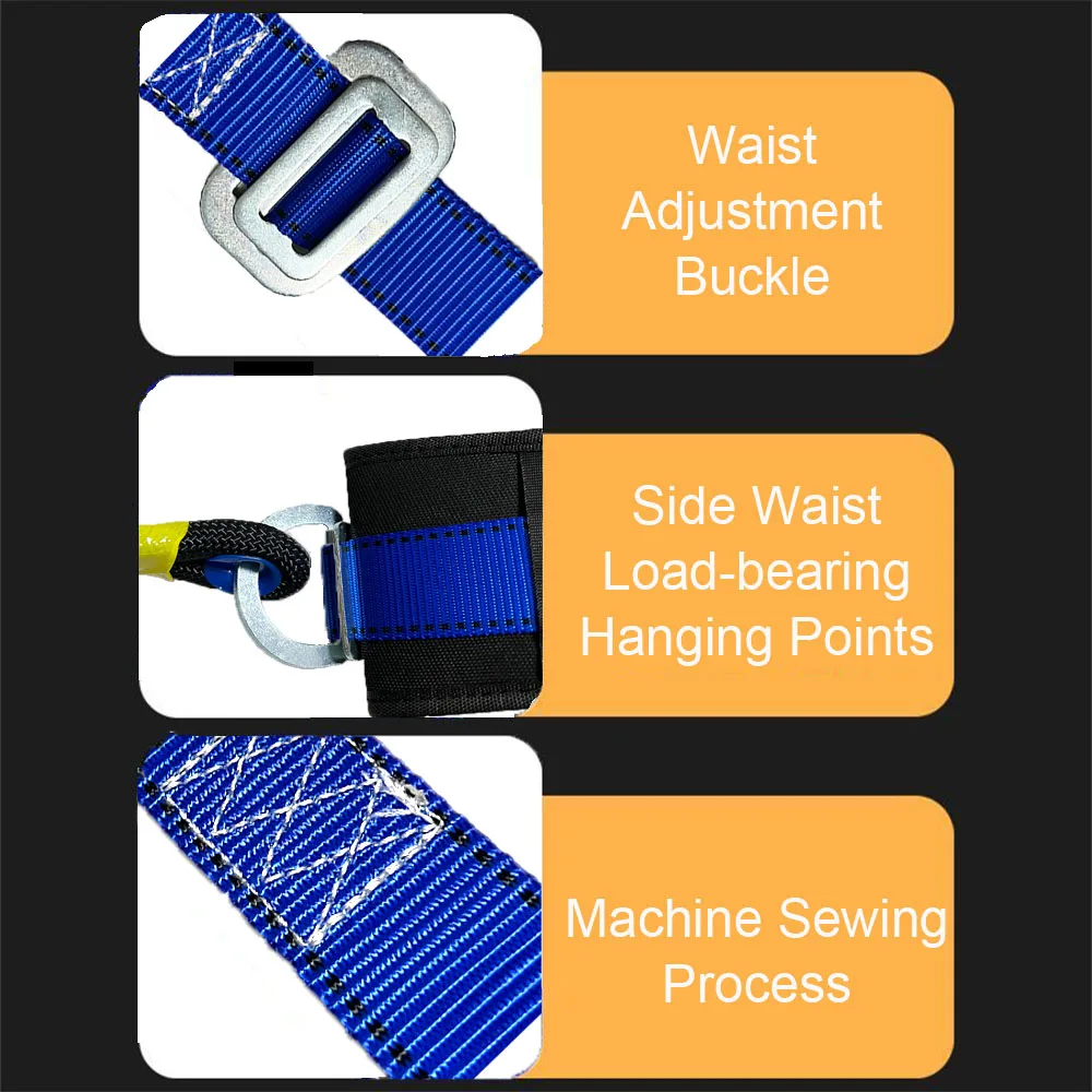 Высоковысотный ремень безопасности для работы, одиночная шлейка безопасности для работы на открытом воздухе, для альпинизма, обучения электрику, защитное оборудование