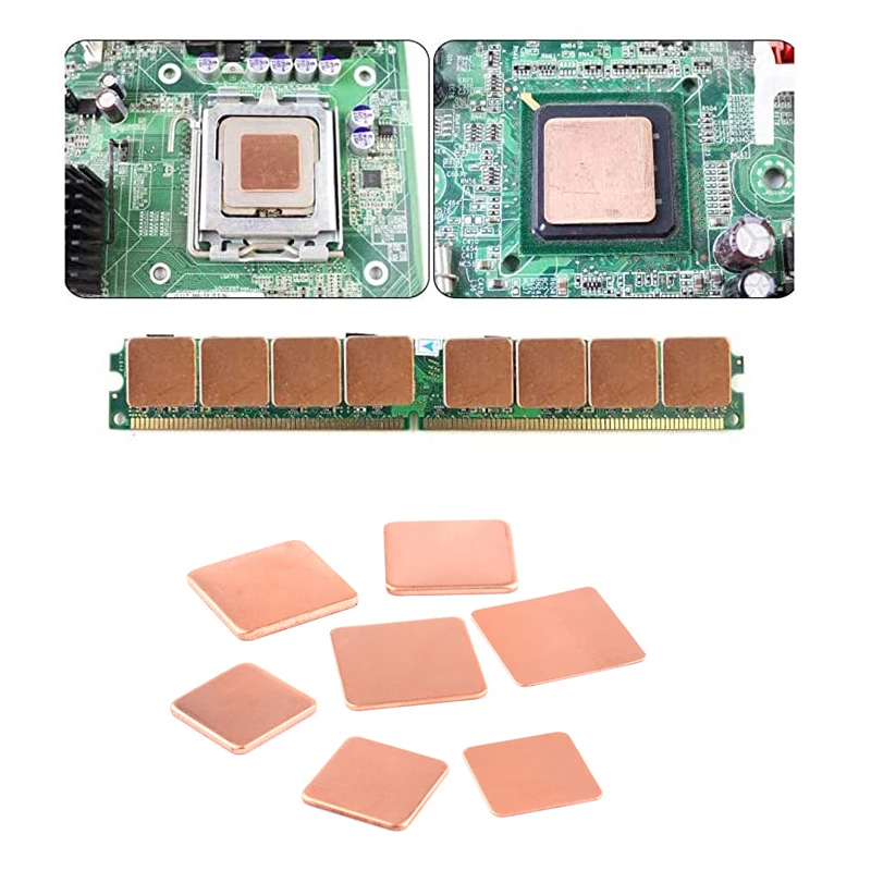 10-Pack Copper Thermal Pads for Efficient Heat Dissipation