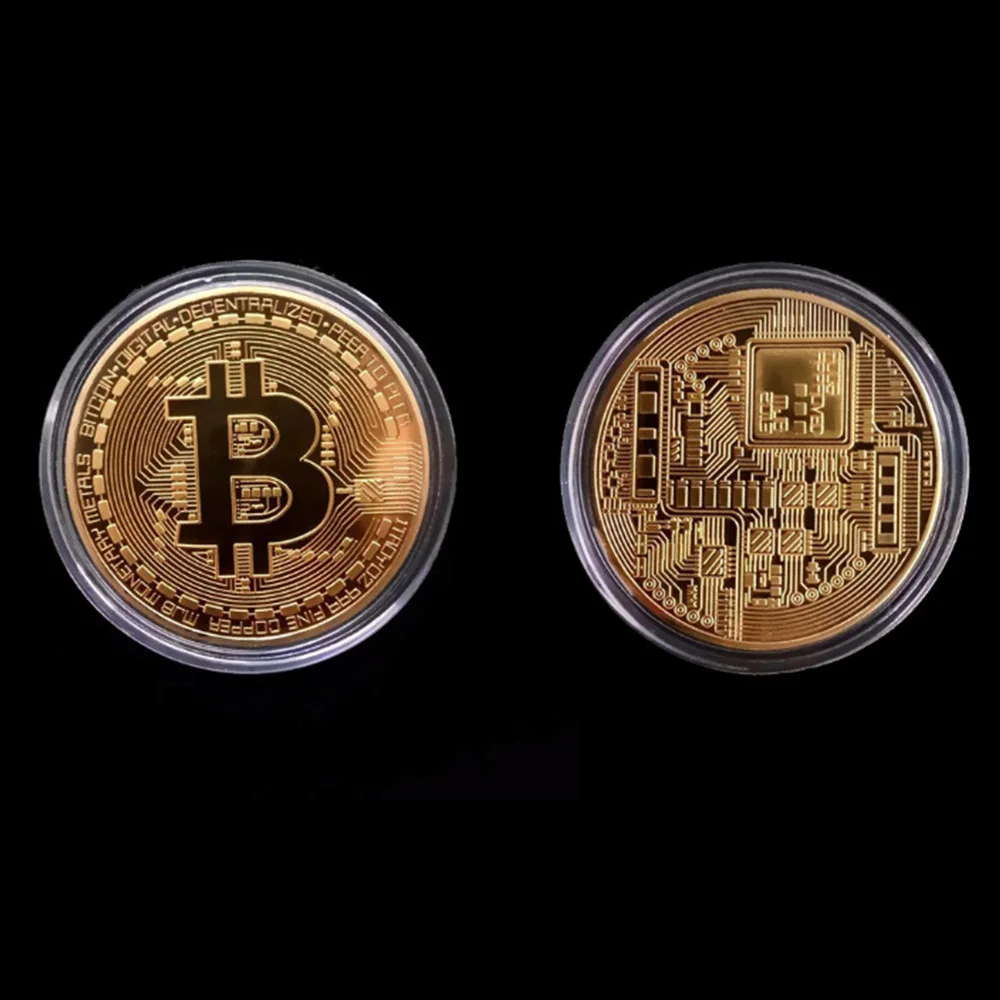 BITCOIN MONEDA FISICA COLECCIONABLE CON CAPSULA (SOUVENIR