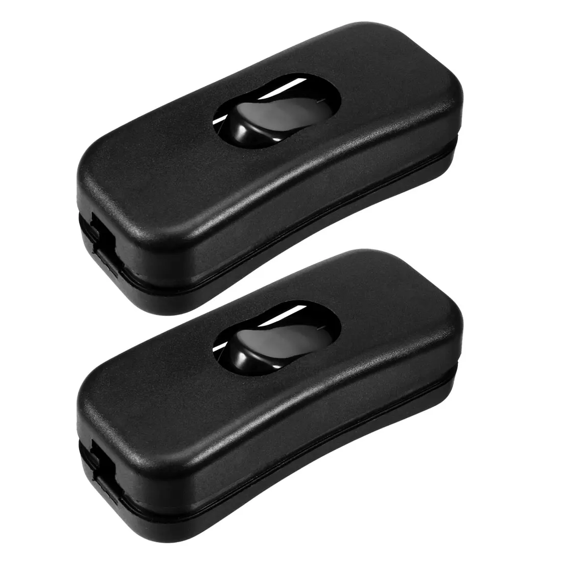 2Pcs Table Lamp Rocker Switch AC 250V 2A Inline Cord Switch Toggle Rocker Switches Control For LED Lights Wiring Electric Switch