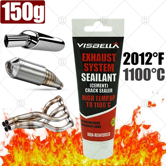 Mastic haute température pour voiture, tuyau d'accès, tuyau d'échappement,  silencieux, réparation de moto, outil de réparation automatique, pâte,  colle automobile, métal, 150g - AliExpress