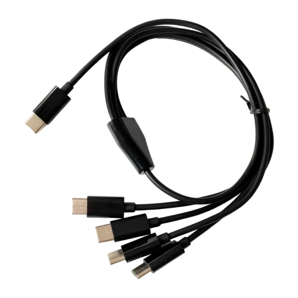 1 PC 멀티 4 In 1 충전 케이블 유형 C - 4 유형 C 와이어 USB C 분배기 케이블(휴대폰용)