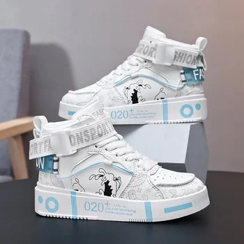 Scarpe da tavola per bambini di marca scarpe sportive alte per ragazzi scarpe da ginnastica da basket di moda per il tempo libero scarpe da passeggio Casual per bambini
