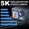 5K Action Camera 4K60FPS Dual IPS Touch LCD DVR EIS 170° 30M Waterproof 5X Zoom Sport Camera With Wireless Mic&Remote Control 1