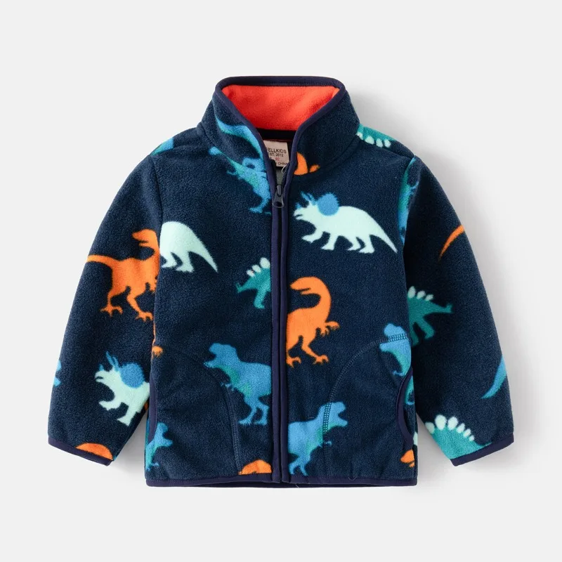 Kids Autumn Clothes Boy Girl Polar Fleece Coat 2-6Years