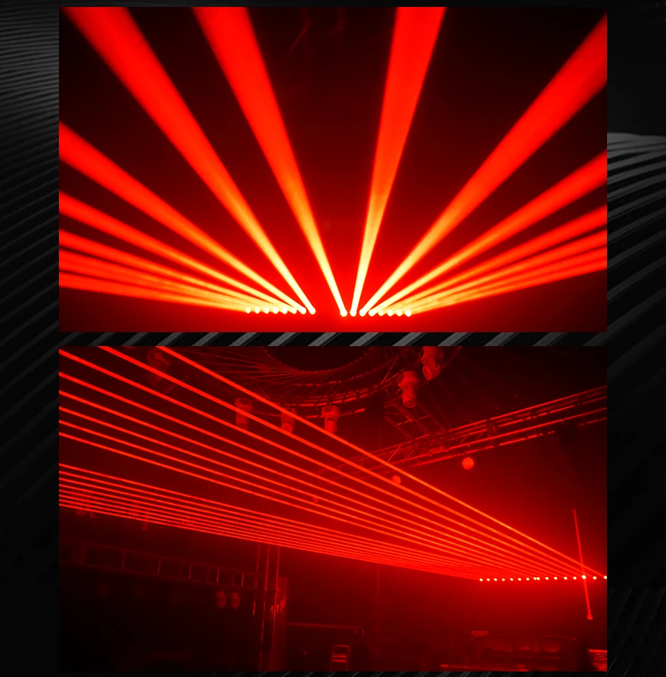 Stage 8+8 Eyes DJ Professional Laser Light Led Single Red Laser Projector DMX512