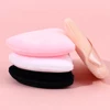 Black Pink Triangle Velvet Puffs Set Ultra-Soft Loose Powder Facial Beauty Makeup Tools Cosmetic Foundation Sponge Puff 4