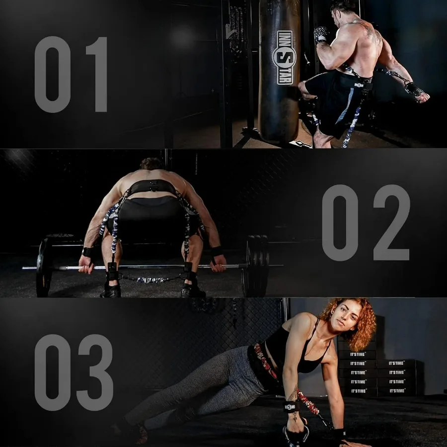 Vertical Jump Trainer Leg Strength Resistance Bands Set for Basketball Triple Jump Football Volleyball Training Provide of Custo