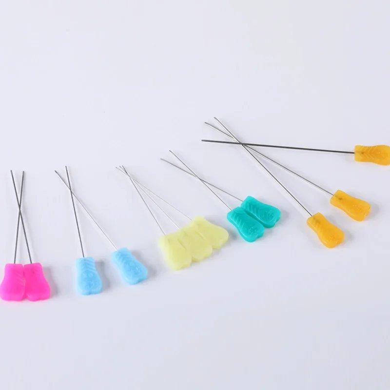 50Pcs/Pack Disposable Acupuncture Needles Sterile Knife Blade Needle Plastic Handle Painless Acupotomy Massager