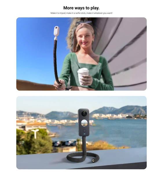 Insta360 Monkey Tail Mount Multi-purpose Selfie Stick For Insta 360 X3 \  ONE X2 \ R \ RS \ GO 2 Sport Camera Accessories - AliExpress