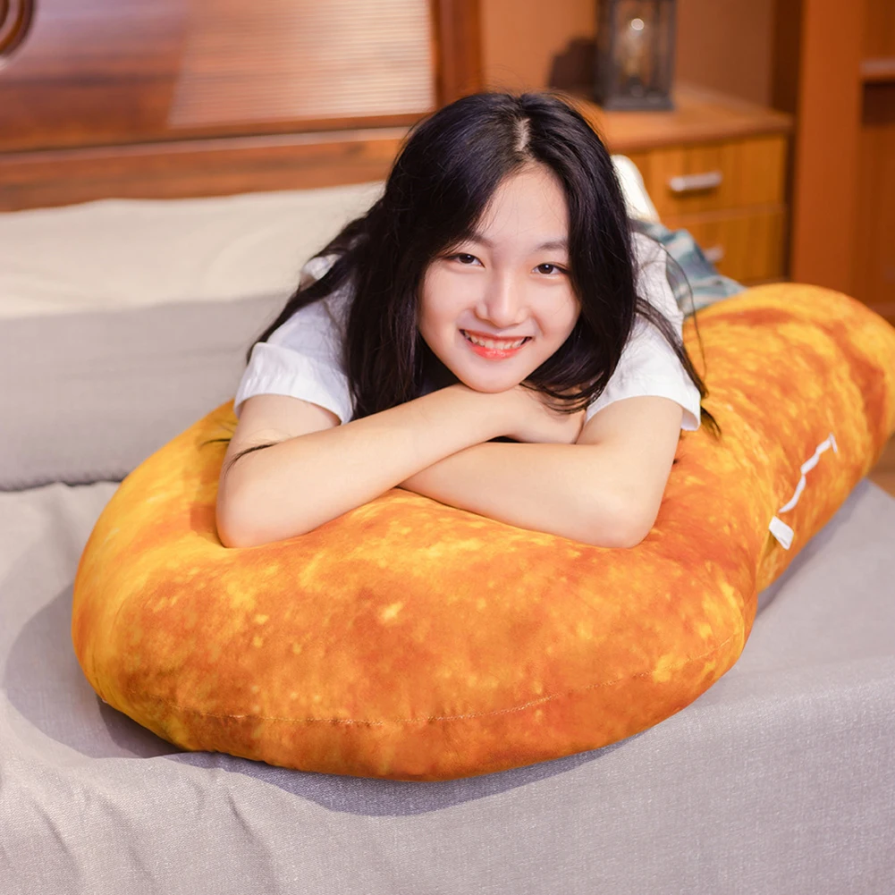 Simulation Chicken Nugget Pillow Comfortable  Plush Filling Throw Pillow For Sofa Bedroom Home kawaii double cashmere blanket lotso daisy duck stitchsend the same throw pillow warmth sofa bedroom solo duo winter blanket