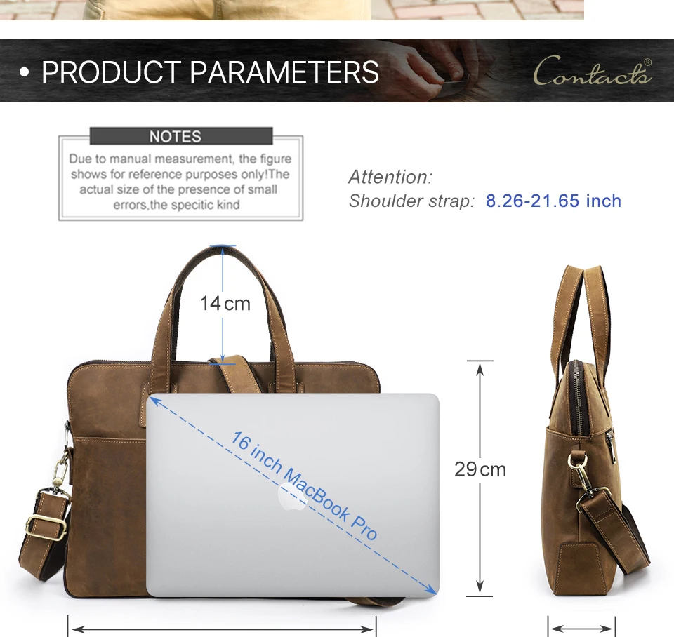 para homens, bolsa de ombro comercial, bolsa