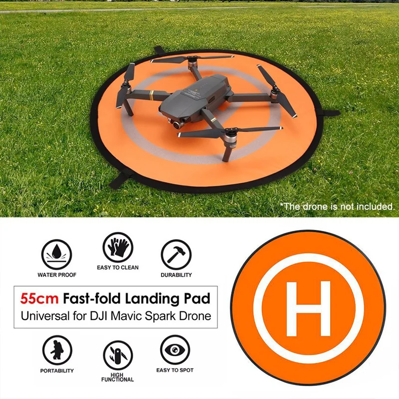 Drone Quadcopters Accessories Universal 55cm Foldable Landing Pad RC Dron Mat Quadcopter Parking Apron Pad
